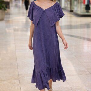 Free People Midi Dress Purple M